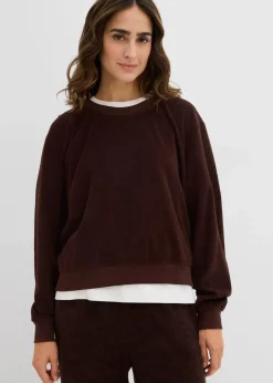 Damen bonprix Basics|Bekleidung·Röcke|Sweatshirt aus weichem Frottee