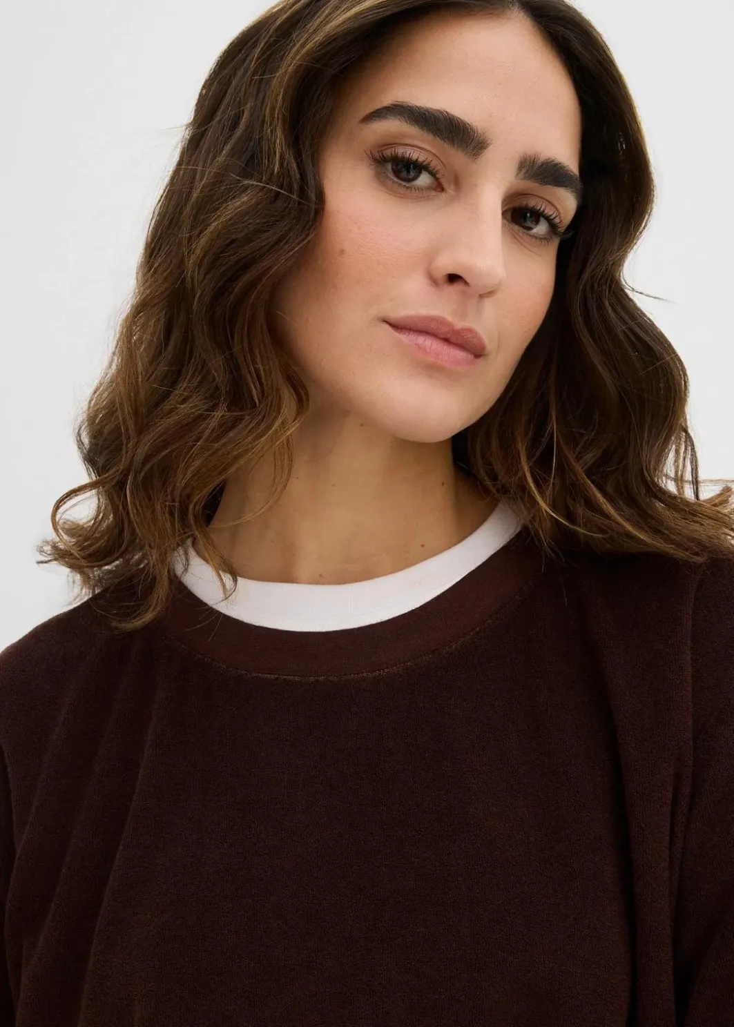 Damen bonprix Basics|Bekleidung·Röcke|Sweatshirt aus weichem Frottee