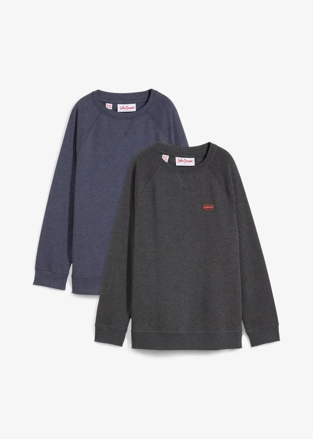Damen bonprix Bekleidung·Blusen & Tuniken|Sweat|Sweatshirt (2er Pack)