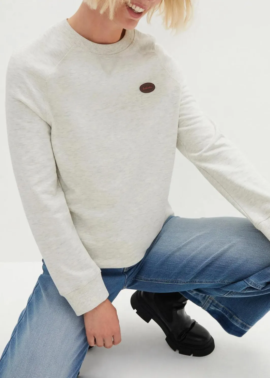 Damen bonprix Sweat|Bekleidung·Blusen & Tuniken|Sweatshirt (2er Pack)