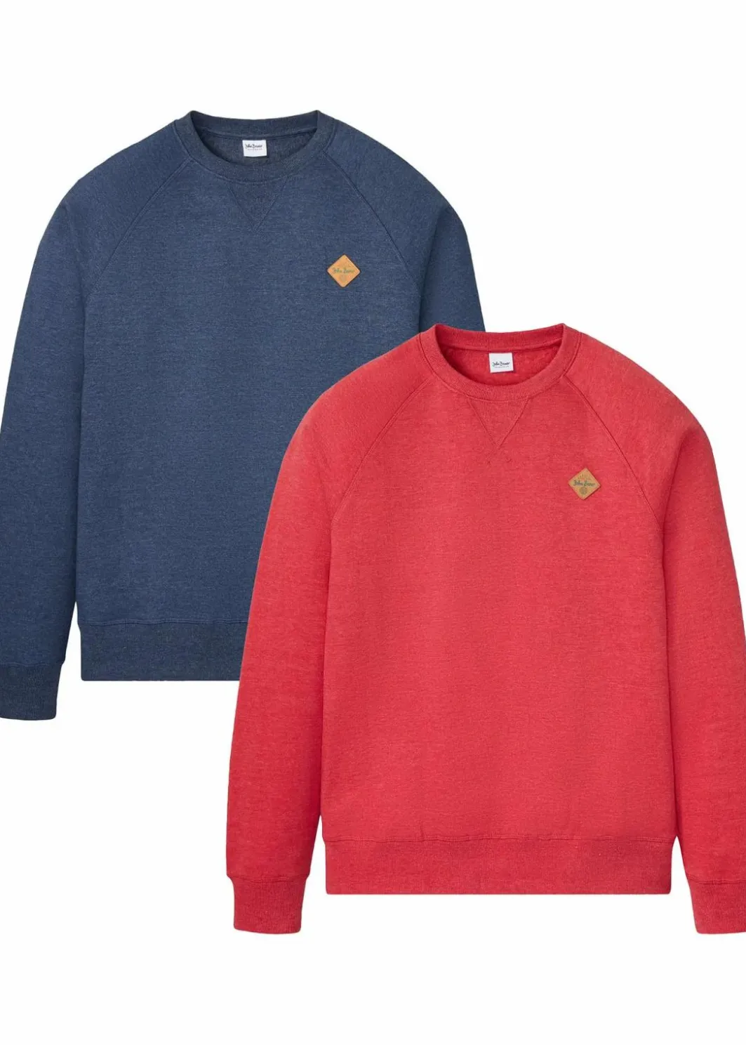Herren bonprix Sweat|Sportbekleidung|Sweatshirt (2er Pack)