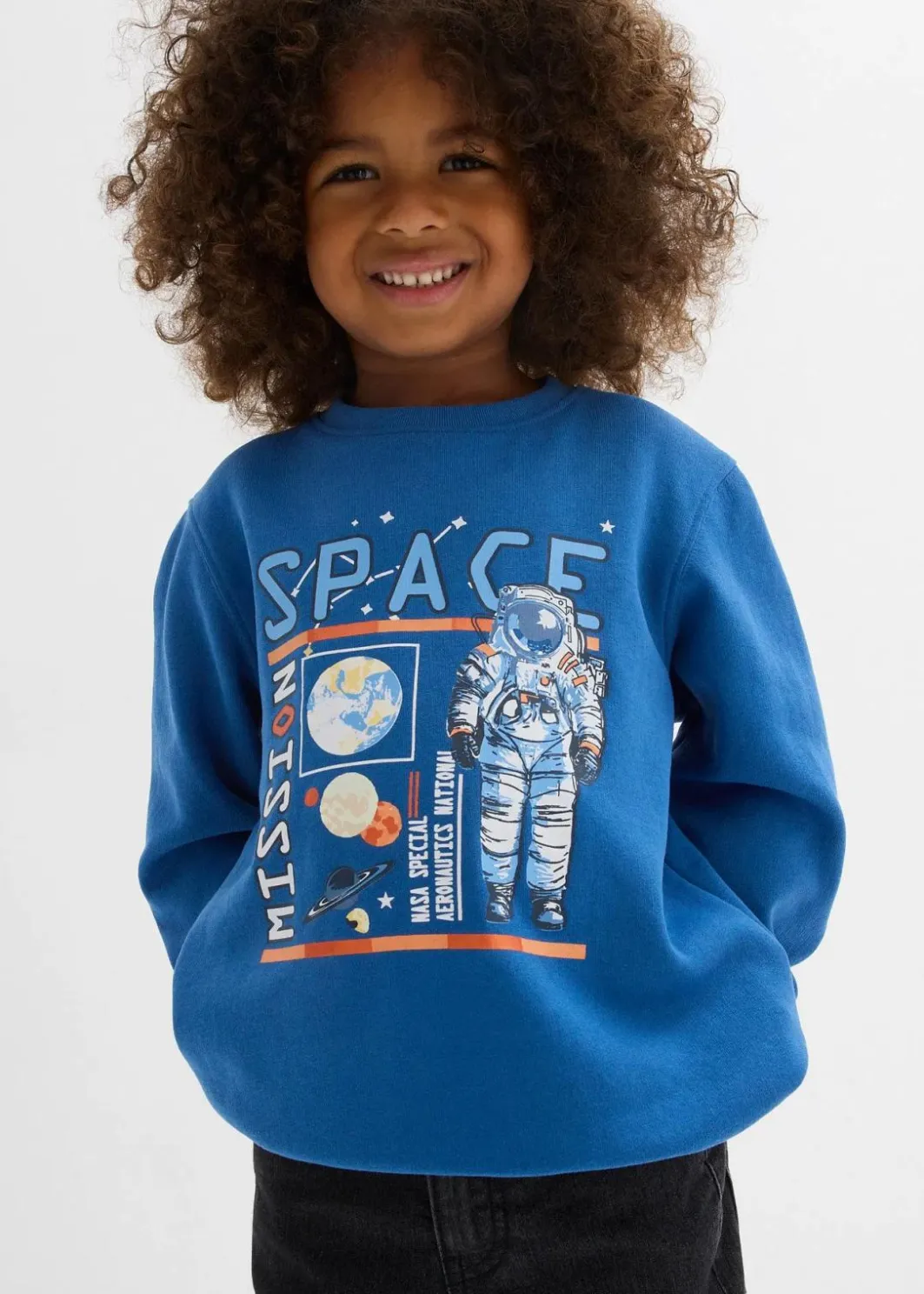 Kinder bonprix Jungen 2-8 Jahre·Sweat & Strick|Sweatshirt in weichem Baumwoll-Mix