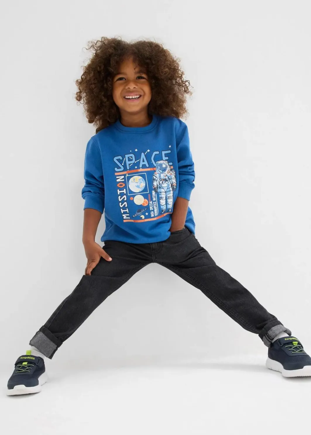 Kinder bonprix Jungen 2-8 Jahre·Sweat & Strick|Sweatshirt in weichem Baumwoll-Mix