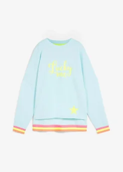 Online Sweatshirt mint bunten Bündchen Damen Bekleidung·Blusen & Tuniken|Sweat