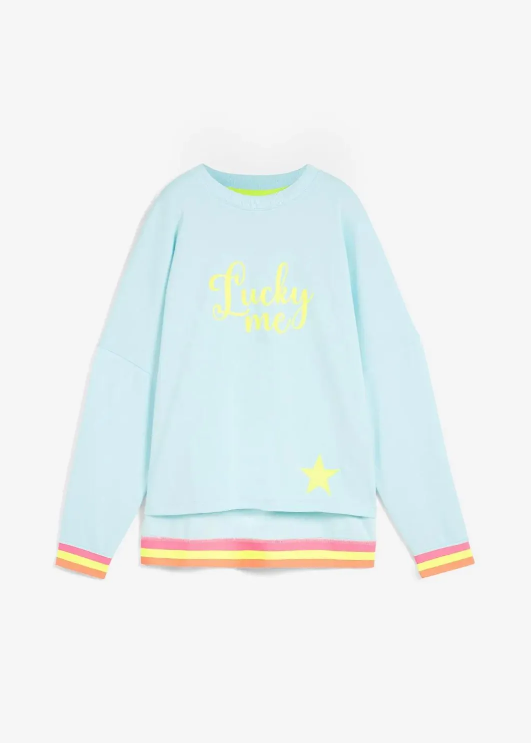 Online Sweatshirt mint bunten Bündchen Damen Bekleidung·Blusen & Tuniken|Sweat