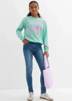 Best Sweatshirt mit Ballon-Saum aus reiner Bio-Baumwolle Kinder Mädchen 9-16 Jahre·Sweat & Strick|Mädchen 2-8 Jahre·Nachhaltigere Materialien