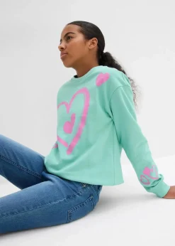 Best Sweatshirt mit Ballon-Saum aus reiner Bio-Baumwolle Kinder Mädchen 9-16 Jahre·Sweat & Strick|Mädchen 2-8 Jahre·Nachhaltigere Materialien