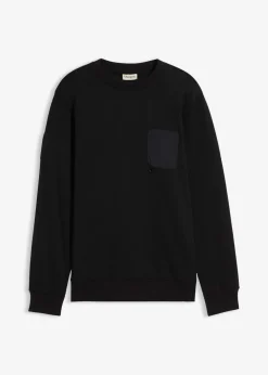 Best Sweatshirt mit Brusttasche aus Bio-Baumwolle Herren Große Größen|Sweat