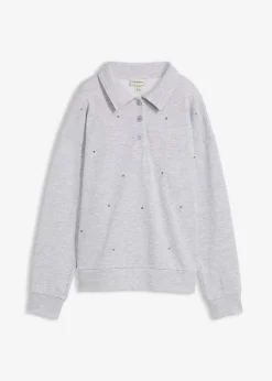 Damen bonprix Zweiteiler & Sets|Sweat|Sweatshirt mit Nieten