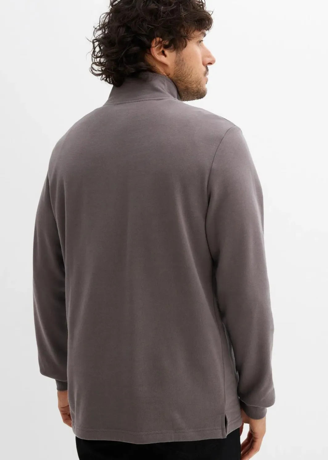Herren bonprix Sweat|Sportbekleidung|Sweatshirt mit praktischen Taschen und geradem Saum aus reiner Bio-Baumwolle