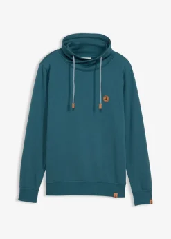Clearance Sweatshirt mit Schalkragen aus reiner Bio-Baumwolle Herren Große Größen|Basics