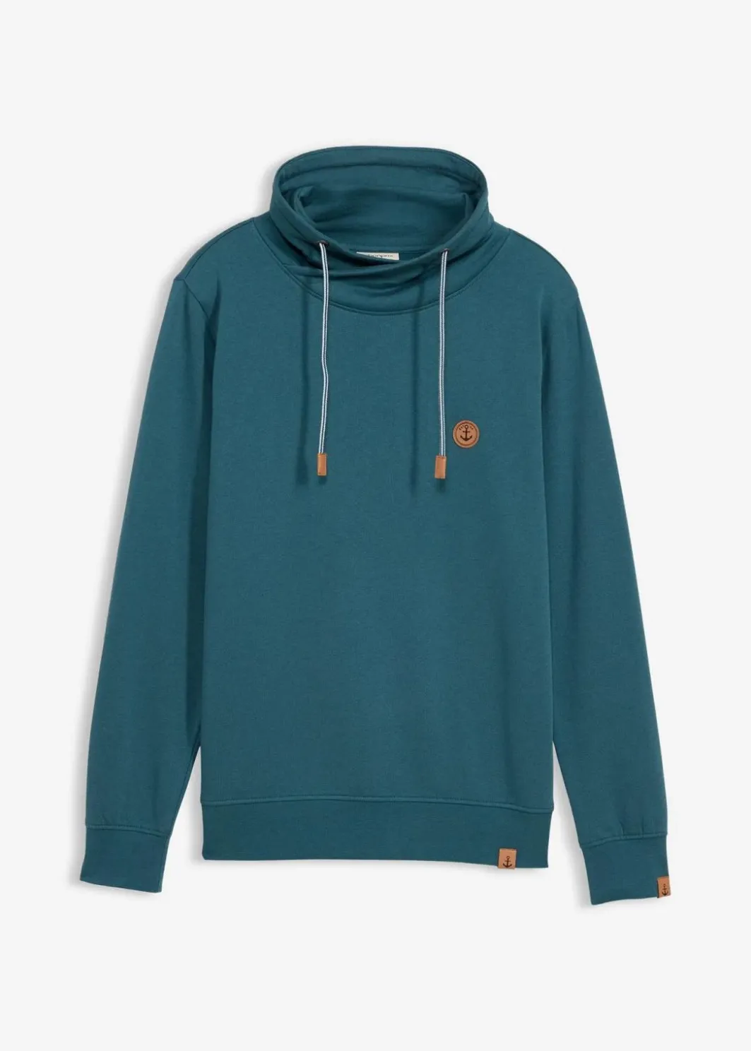 Clearance Sweatshirt mit Schalkragen aus reiner Bio-Baumwolle Herren Große Größen|Basics