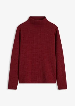 Damen bonprix Sweat|Nachhaltigere Materialien|Sweatshirt mit Stehkragen