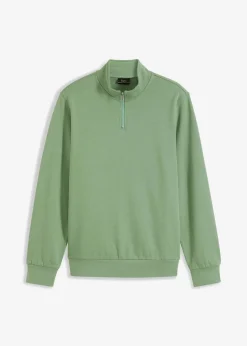 Hot Sweatshirt mit Troyerkragen Herren Große Größen|Basics