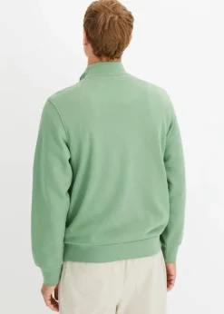 Hot Sweatshirt mit Troyerkragen Herren Große Größen|Basics