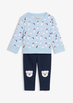 Sweatshirt und Krabbelleggings aus reiner Bio-Baumwolle (2-tlg.Set) Kinder Hosen & Leggings|Shirts & Pullover