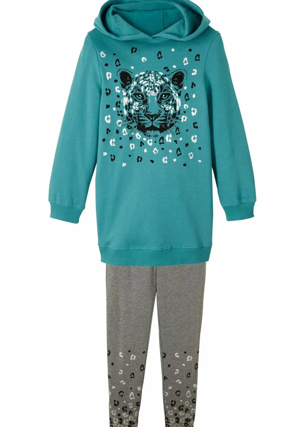 Kinder bonprix Mädchen 9-16 Jahre·Sweat & Strick|Mädchen 9-16 Jahre·Hosen & Leggings|Sweatshirt und Leggings aus Bio-Baumwoll-Mix (2-tlg.Set)