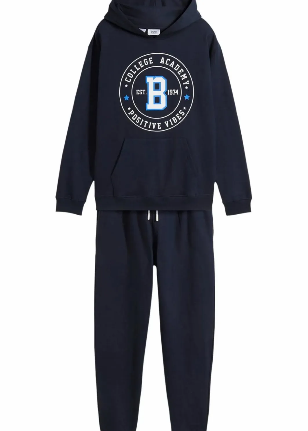Kinder bonprix Jungen·Nachtwäsche|Mädchen·Nachtwäsche|Sweatshirt und Sweathose aus weicher Baumwolle (2-tlg.Set)