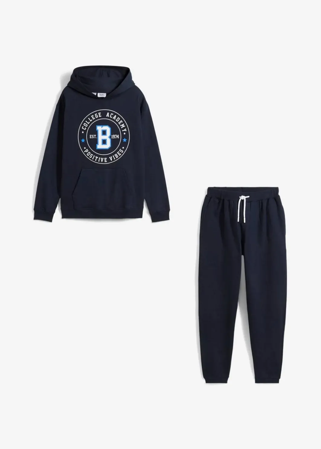 Kinder bonprix Jungen·Nachtwäsche|Mädchen·Nachtwäsche|Sweatshirt und Sweathose aus weicher Baumwolle (2-tlg.Set)