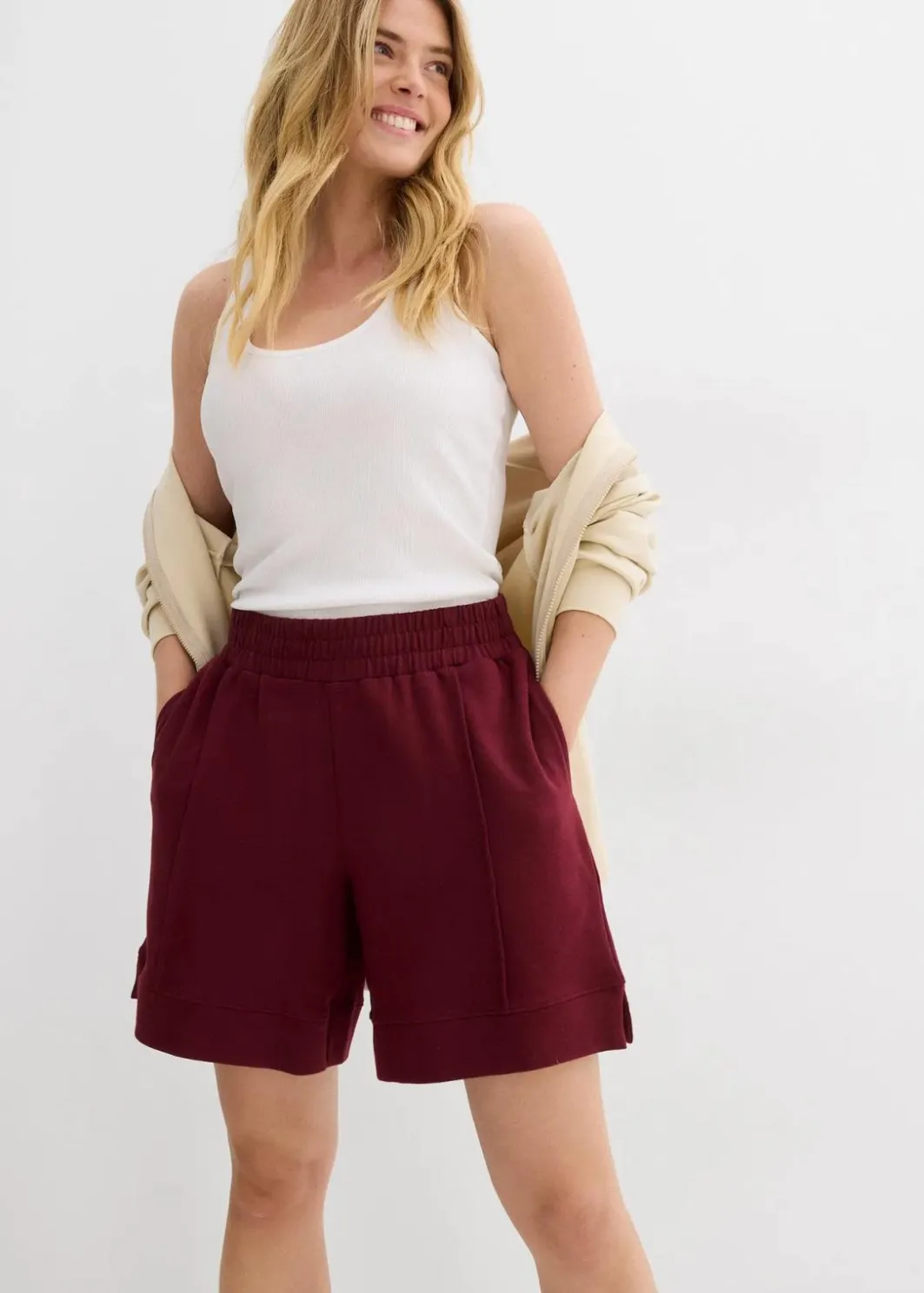 Outlet Sweat-Shorts aus Baumwoll-Mix Damen Bekleidung·Outdoorbekleidung|Bekleidung·Blusen & Tuniken