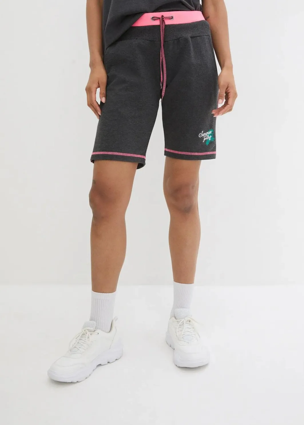 Damen bonprix Mix & Match|Strandmode|Sweat-Shorts aus Baumwoll-Mix