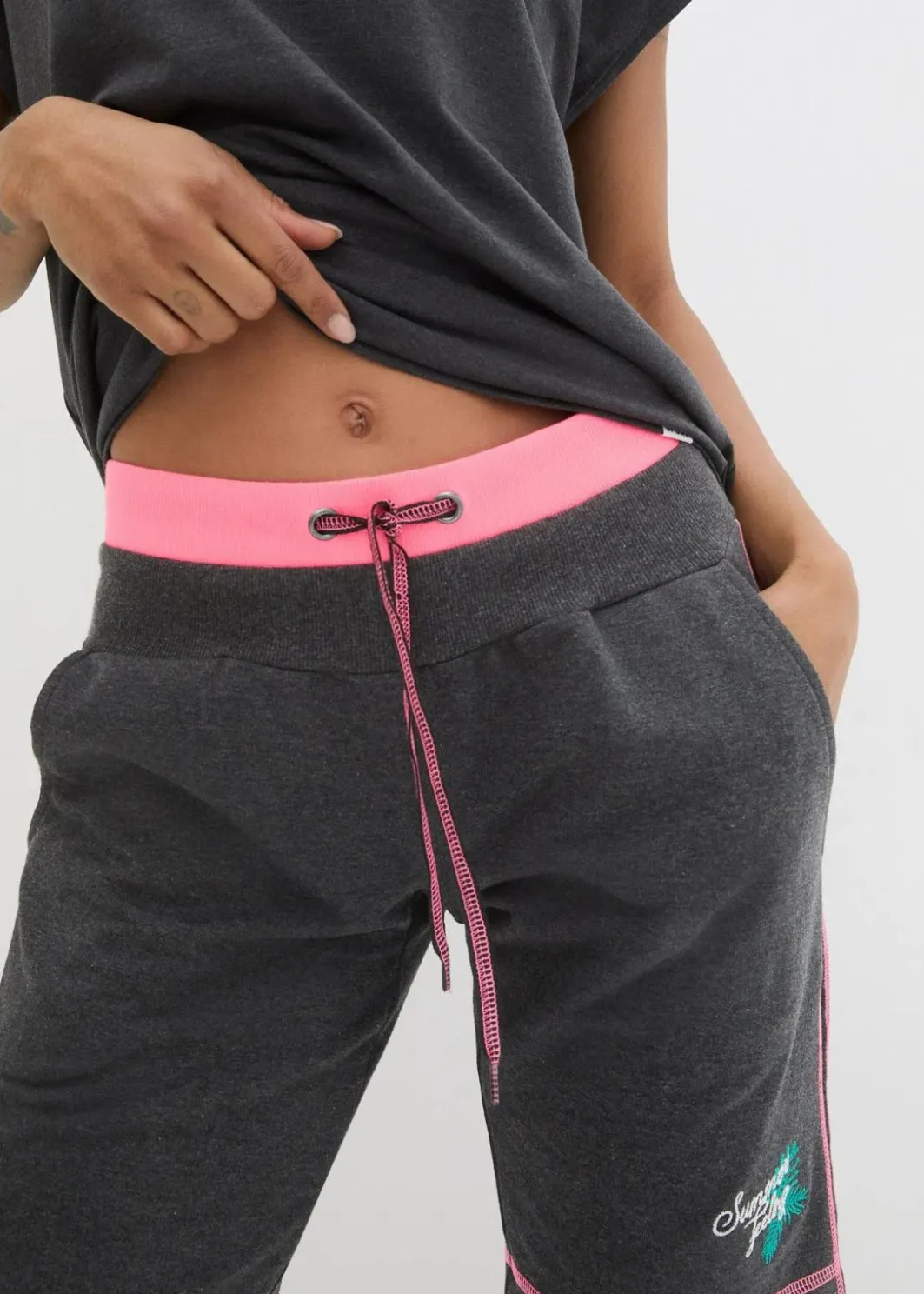 Damen bonprix Mix & Match|Strandmode|Sweat-Shorts aus Baumwoll-Mix