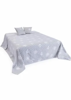 Outlet Tagesdecke mit maritimen Design Geschirr & Servieren|Hussen & Sofaüberwürfe