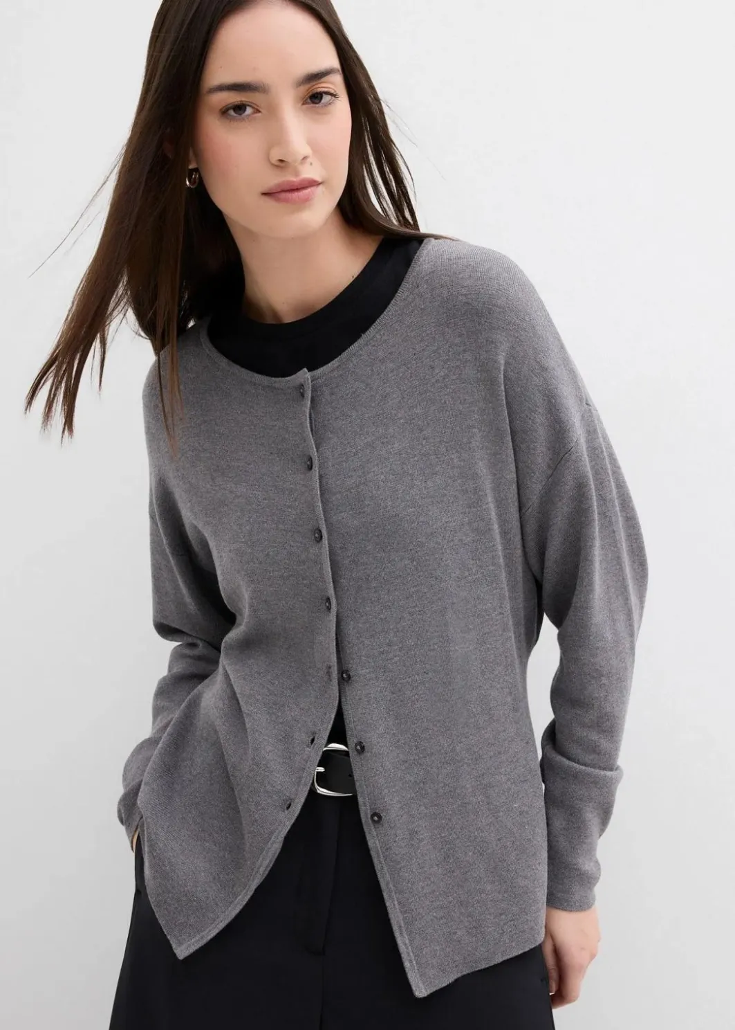 New Taillierte Strickjacke aus Viskose-Mix Damen Bekleidung·Umstandsmode|Strickmode