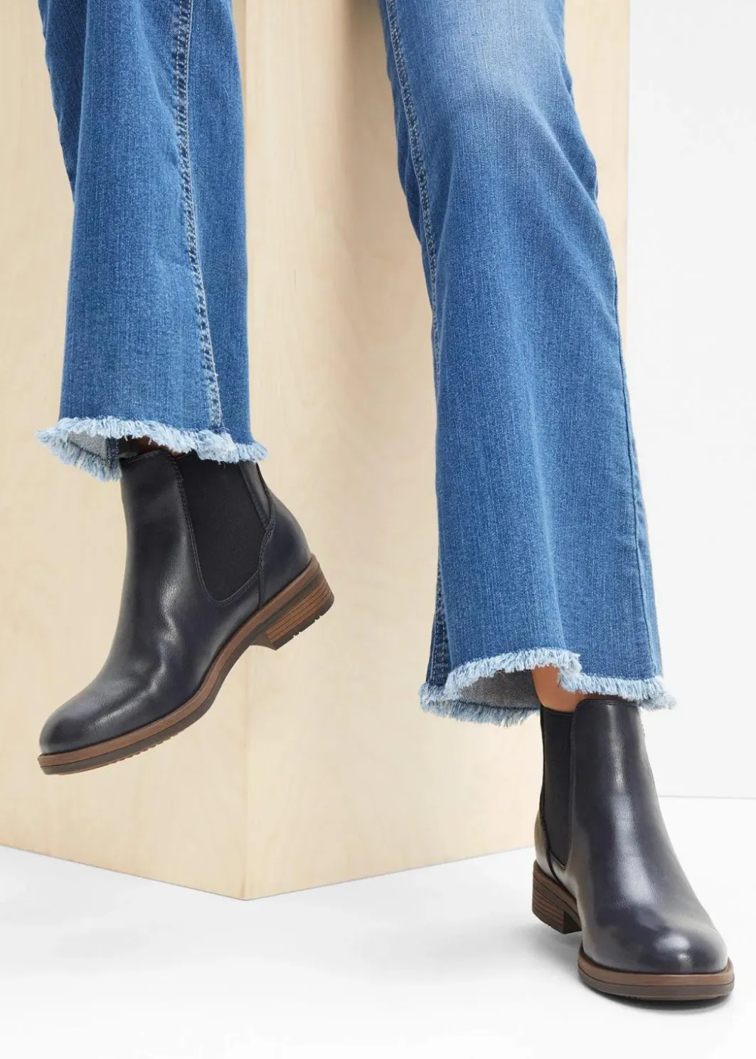 Damen Tamaris High Heels|Gefütterte Winterschuhe|Chelsea-Boots