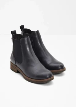 Damen Tamaris High Heels|Gefütterte Winterschuhe|Chelsea-Boots