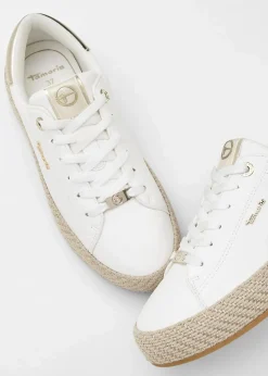 Damen Tamaris High Heels|Sneaker|Sneaker mit Sohle in Bast-Optik
