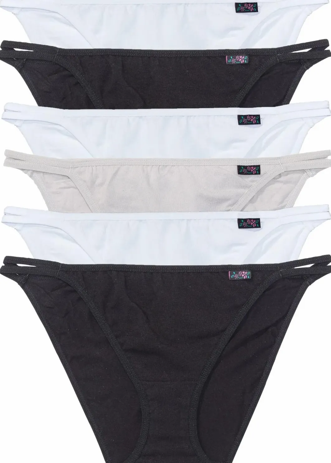 Clearance Tanga Slip (6er Pack) Damen Wäsche·Basics|Wäsche·Baumwollunterwäsche