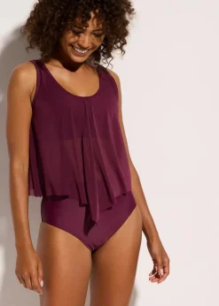 Tankini mit transparentem Mesh (2-tlg.Set) Damen Nachhaltigere Materialien|Tankinis