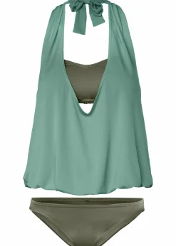 Damen bonprix Nachhaltigere Materialien|Tankinis|Tankini (3-tlg. Set)