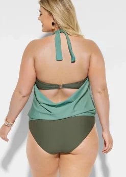 Damen bonprix Nachhaltigere Materialien|Tankinis|Tankini (3-tlg. Set)