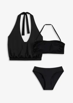 Damen bonprix Nachhaltigere Materialien|Bademode·Tankinis|Tankini (3-tlg. Set)