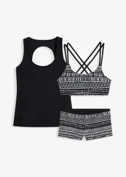 Sale Tankini (3-tlg. Set) mit Bustier-Bikinioberteil Damen Nachhaltigere Materialien|Bedeckende Bademode