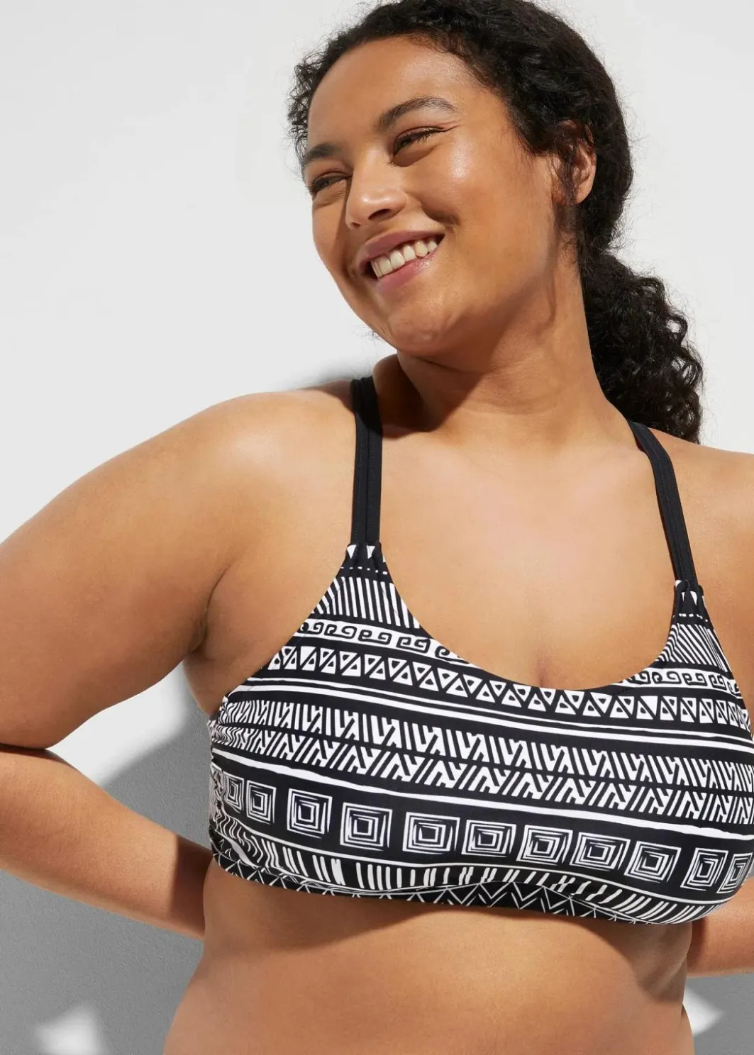 Sale Tankini (3-tlg. Set) mit Bustier-Bikinioberteil Damen Nachhaltigere Materialien|Bedeckende Bademode