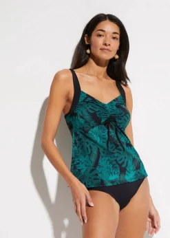 Damen bonprix Nachhaltigere Materialien|Tankinis|Tankini (2-tlg. Set) mit Raffung