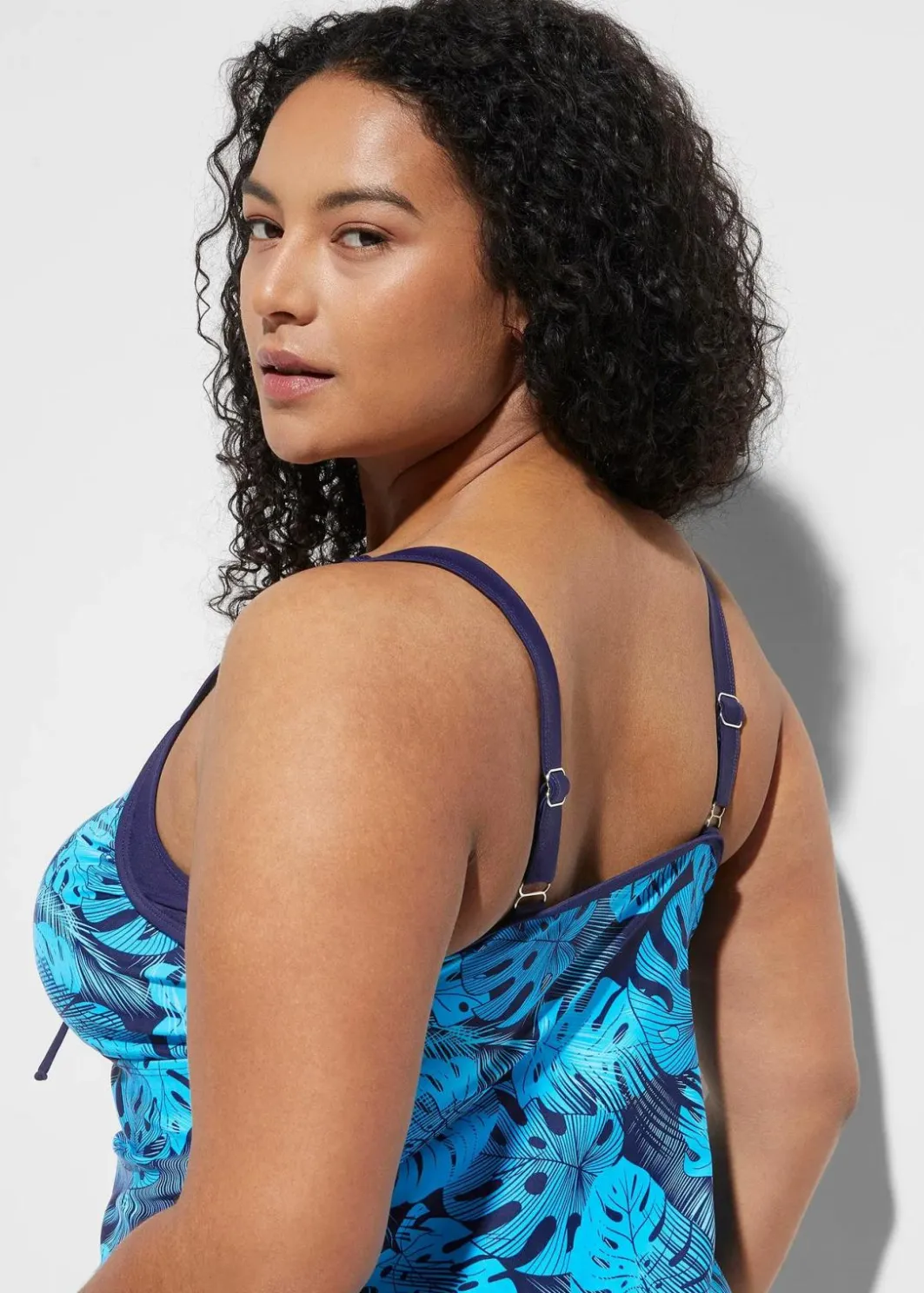 Damen bonprix Nachhaltigere Materialien|Tankinis|Tankini (2-tlg. Set) mit Raffung