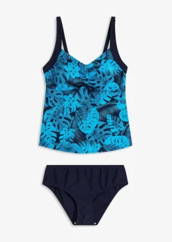 Damen bonprix Nachhaltigere Materialien|Bademode·Tankinis|Tankini (2-tlg. Set) mit Raffung