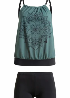 Damen bonprix Nachhaltigere Materialien|Bademode·Tankinis|Tankini (2-tlg.Set)