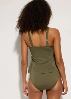 Damen bonprix Nachhaltigere Materialien|Bademode·Tankinis|Tankini (2-tlg.Set) mit gekreuzten Trägern