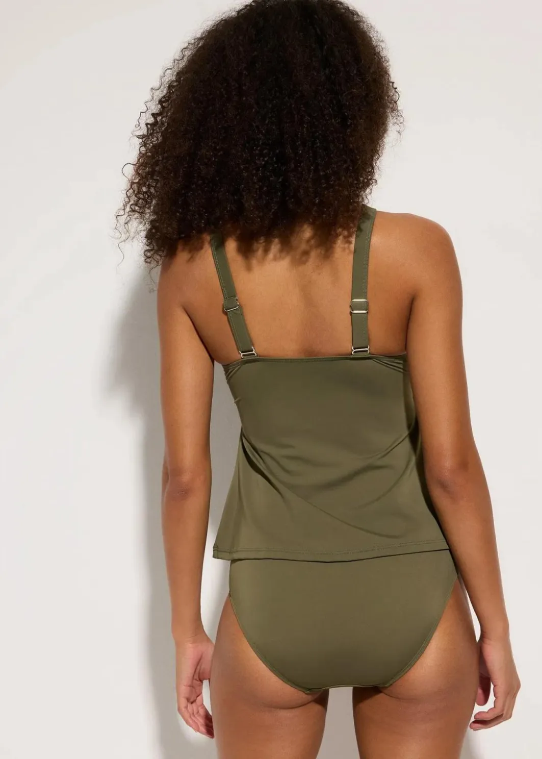 Damen bonprix Nachhaltigere Materialien|Bademode·Tankinis|Tankini (2-tlg.Set) mit gekreuzten Trägern