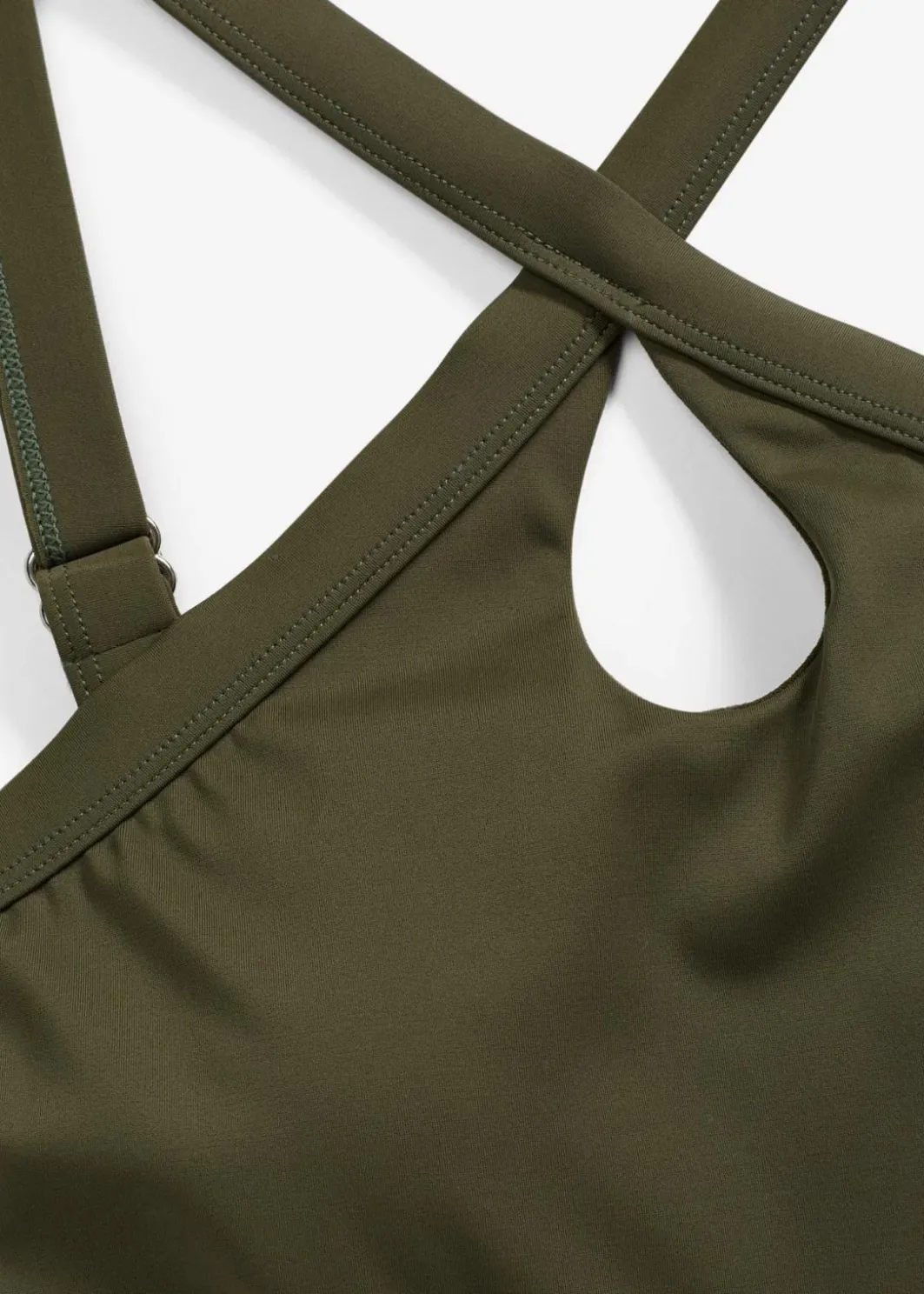 Damen bonprix Nachhaltigere Materialien|Bademode·Tankinis|Tankini (2-tlg.Set) mit gekreuzten Trägern