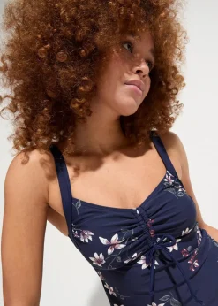 Damen bonprix Nachhaltigere Materialien|Tankinis|Tankini (2-tlg.Set) mit Raffung
