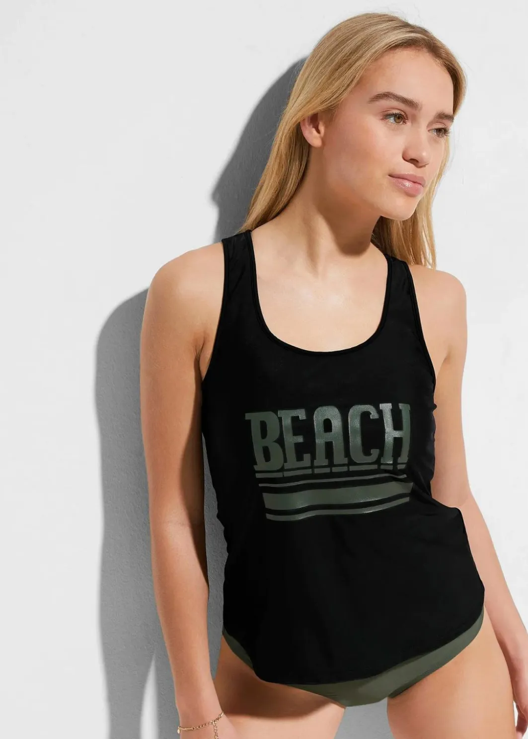 Damen bonprix Sport Bademode|Tankinis|Tankini und Oberteil (3-tlg.Set)