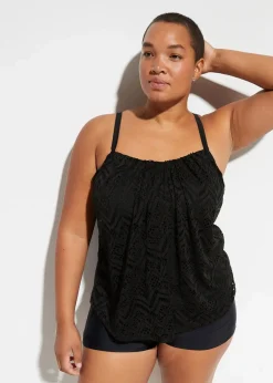 Damen bonprix Nachhaltigere Materialien|Mix & Match|Tankinioberteil aus Spitze