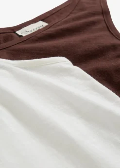 Online Tanktop aus reiner Bio-Baumwolle (2er Pack) Damen Nachhaltigere Materialien|Shirts & Tops