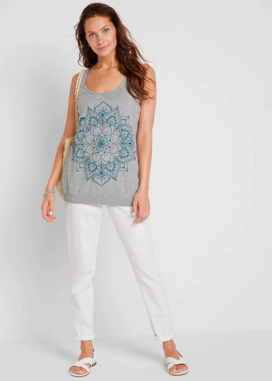 Damen bonprix Shirts & Tops|Tanktop aus leichtem Jersey